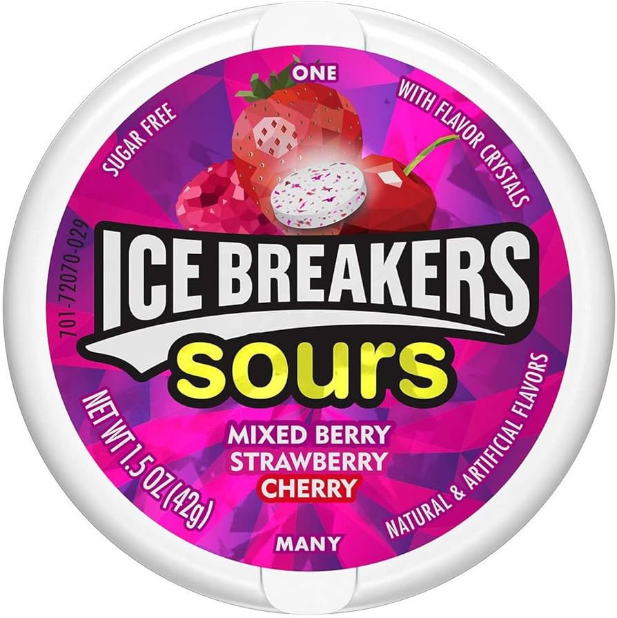 Ice Breakers Mints Mixed Berry Strawberry Cherry