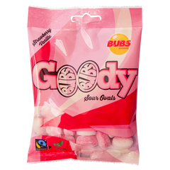 Bubs Goody Ovals Sour Strawberry/Vanilla