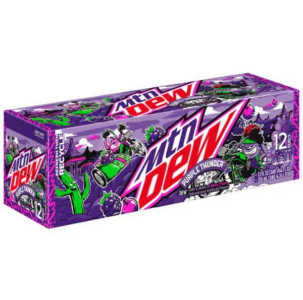 Mountain Dew Purple Thunder (12x355ml) (Snoep drop)