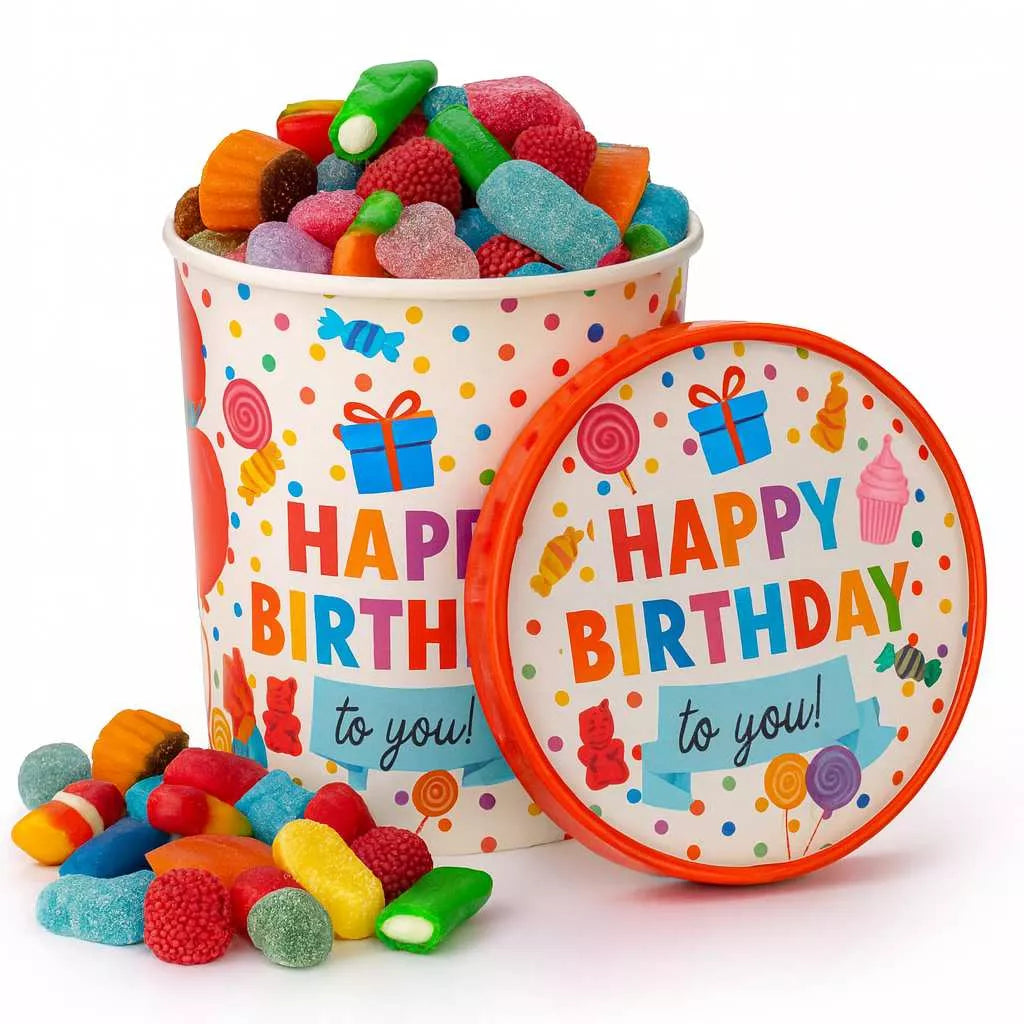Happy Birthday Candy Bucket