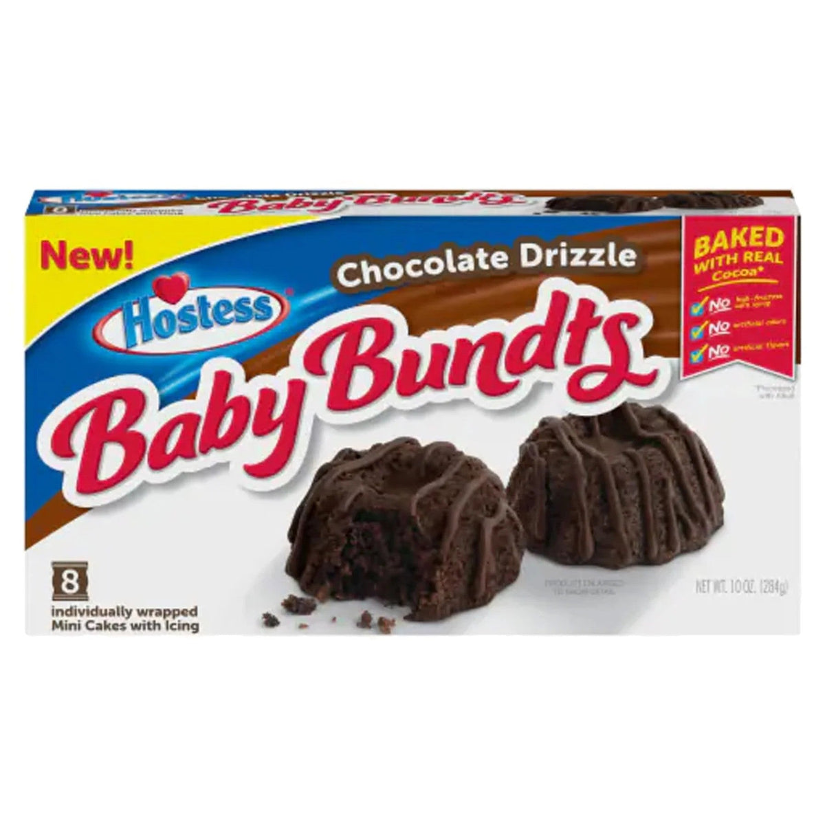 Hostess Baby Bundts Chocolate Drizzle