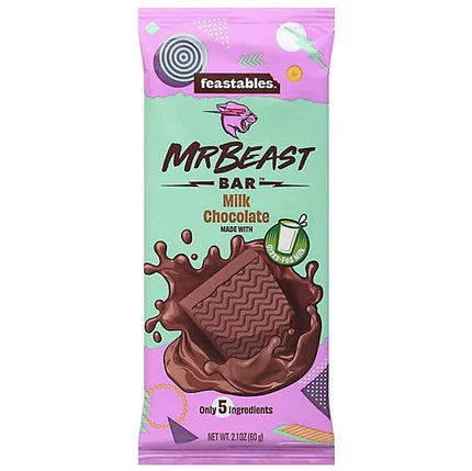 MrBeast Feastables Milk Chocolate 60g (Snoep drop)