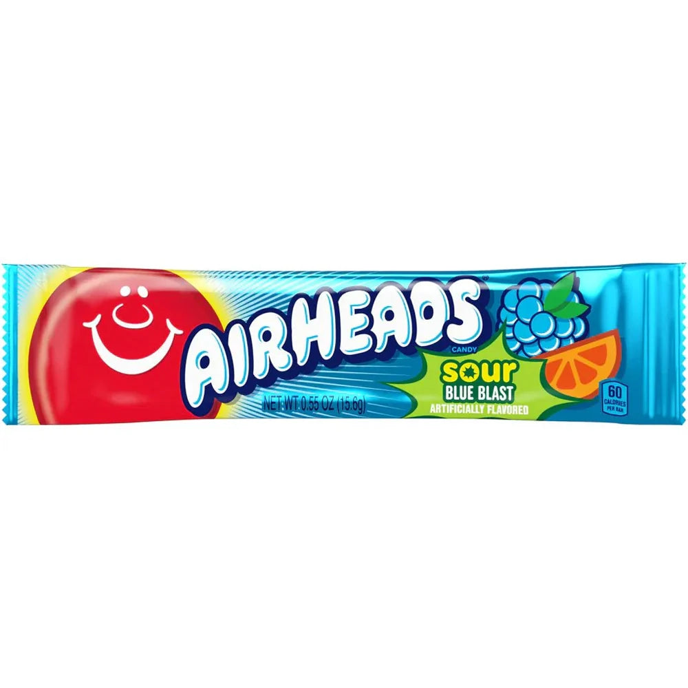 Airheads Sour Blue Raspberry Single Bar